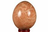 Polished Peach Moonstone Egg - Madagascar #182406-1